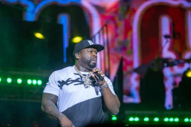 YEREVAN, ARMENYA. Temmuz 01: Curtis Jackson, diğer adıyla 50 Cent 