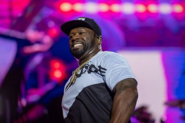 YEREVAN, ARMENIA. July 01: Curtis Jackson, aka 50 Cent is performing on the concert within the framework of the 