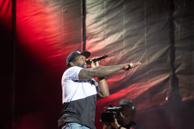 YEREVAN, ARMENYA. Temmuz 01: Curtis Jackson, diğer adıyla 50 Cent 