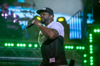 YEREVAN, ARMENYA. Temmuz 01: Curtis Jackson, diğer adıyla 50 Cent 
