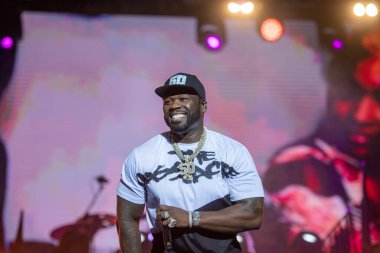 YEREVAN, ARMENYA. Temmuz 01: Curtis Jackson, diğer adıyla 50 Cent 