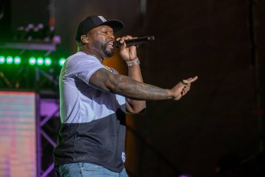 YEREVAN, ARMENYA. Temmuz 01: Curtis Jackson, diğer adıyla 50 Cent 
