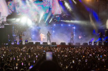 YEREVAN, ARMENYA. Temmuz 01: Curtis Jackson, diğer adıyla 50 Cent 