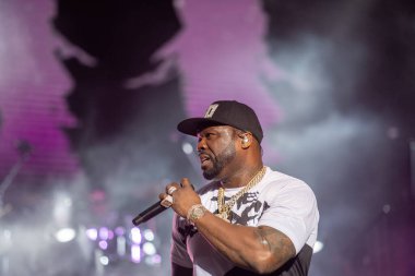 YEREVAN, ARMENYA. Temmuz 01: Curtis Jackson, diğer adıyla 50 Cent 