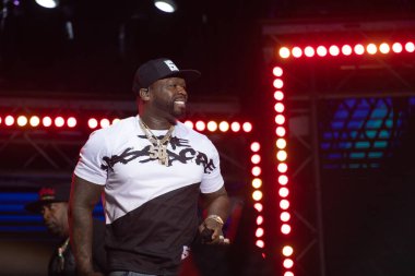 YEREVAN, ARMENYA. Temmuz 01: Curtis Jackson, diğer adıyla 50 Cent 