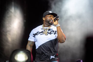 YEREVAN, ARMENYA. Temmuz 01: Curtis Jackson, diğer adıyla 50 Cent 