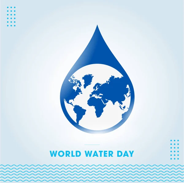 World Water Day Concept Logo Typography Every Drop Matters Water — Stock Photo, Image