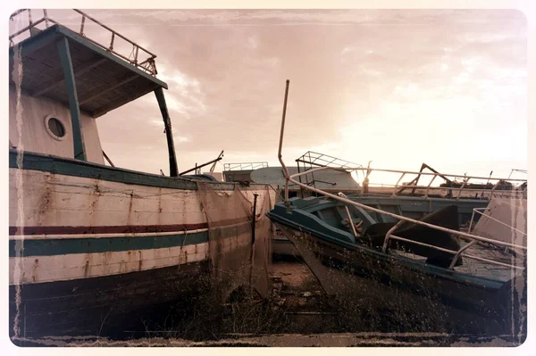 Barche Dei Migranti — Stock Photo, Image