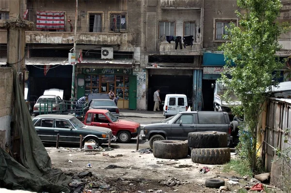 Tripoli Quartiere Bab Tebbaneh Neighborhood Bab Tebbaneh — Foto de Stock