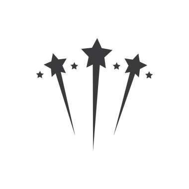 Yıldız simgesi şablon vektör illüstrasyon tasarımı