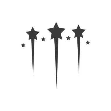 Yıldız simgesi şablon vektör illüstrasyon tasarımı