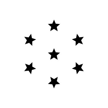 Yıldız simgesi şablon vektör illüstrasyon tasarımı