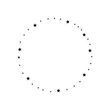 Yıldız simgesi şablon vektör illüstrasyon tasarımı