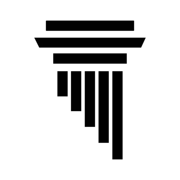 Εικονογράφηση Διάνυσμα Στήλης Λογότυπου Πυλώνα — Διανυσματικό Αρχείο