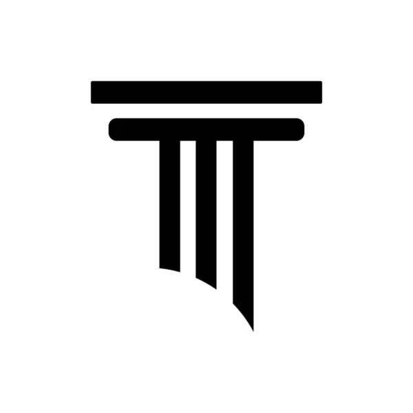 Εικονογράφηση Διάνυσμα Στήλης Λογότυπου Πυλώνα — Διανυσματικό Αρχείο