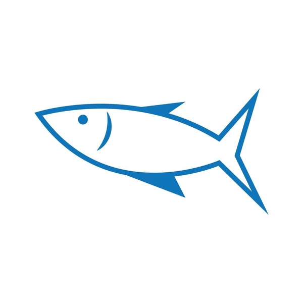 Fisch Logo Vorlage Kreatives Vektorsymbol — Stockvektor