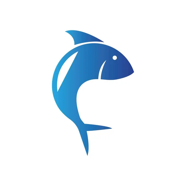 Fisch Logo Vorlage Kreatives Vektorsymbol — Stockvektor