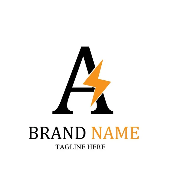 Modelo Logotipo Iluminação Para Muitos Fins — Vetor de Stock