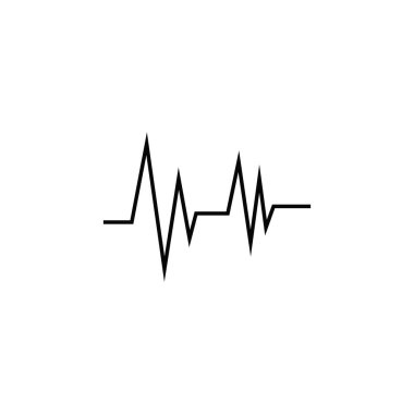 Hearbeat Nabız Simgesi Vektör İllüstrasyon Logo Şablonu