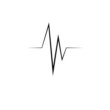 Hearbeat Nabız Simgesi Vektör İllüstrasyon Logo Şablonu