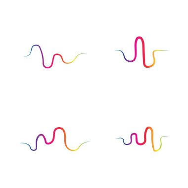 Ses dalgaları vektör çizim şablonu