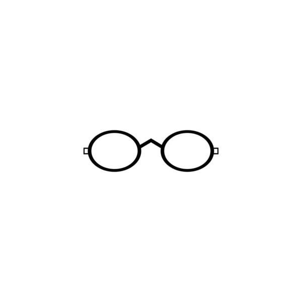 Glassess Icono Vector Diseño Plano — Vector de stock