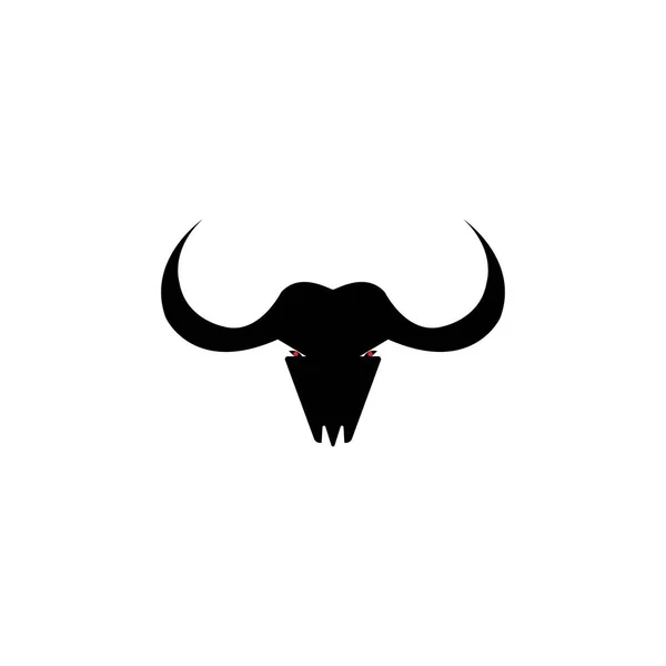 Boğa Boynuzu Logosu Sembol Simge Simgeleri Uygulaması — Stok Vektör