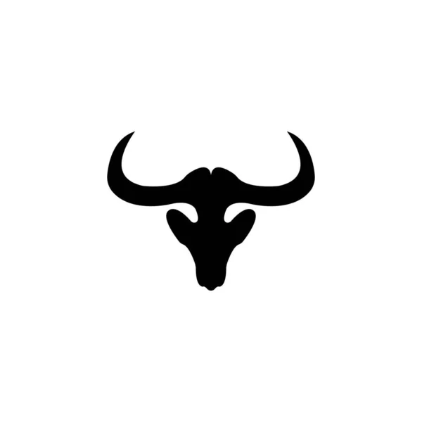 Bull Horn Logó Szimbólum Sablon Ikonok App — Stock Vector