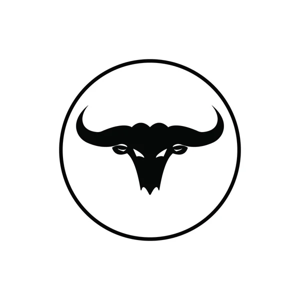 Bull Horn Logo Symbol Template Icons App — Stock Vector