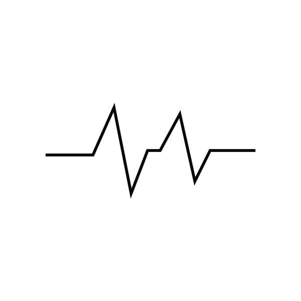 Plantilla Logotipo Ilustración Vectores Pulso Pulso Cardíaco — Archivo Imágenes Vectoriales