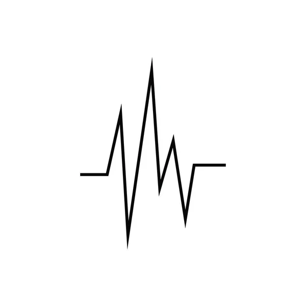 Plantilla Logotipo Ilustración Vectores Pulso Pulso Cardíaco — Archivo Imágenes Vectoriales