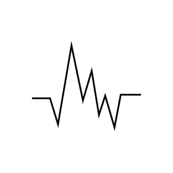 เทมเพลตโลโก ภาพประกอบเวกเตอร ความร Pulse Icon — ภาพเวกเตอร์สต็อก