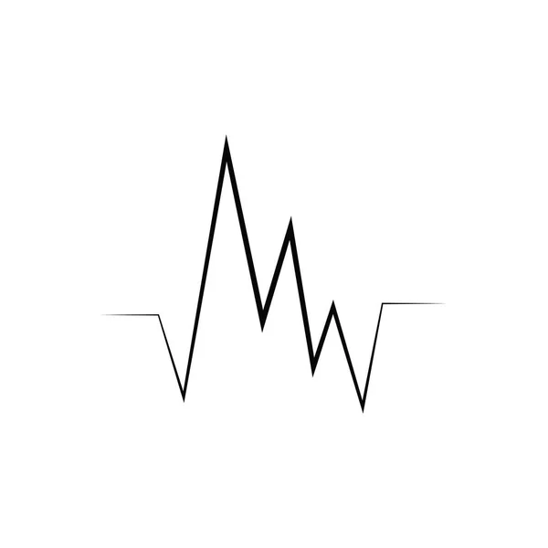 เทมเพลตโลโก ภาพประกอบเวกเตอร ความร Pulse Icon — ภาพเวกเตอร์สต็อก