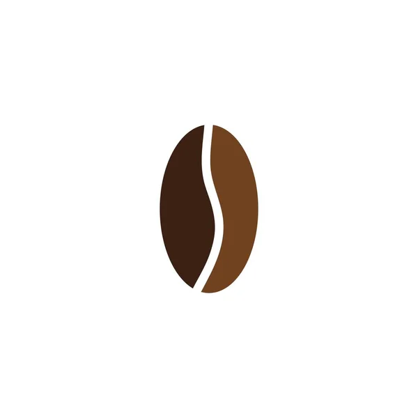 Kaffeebohnen Symbol Vektor Illustration Vorlage — Stockvektor