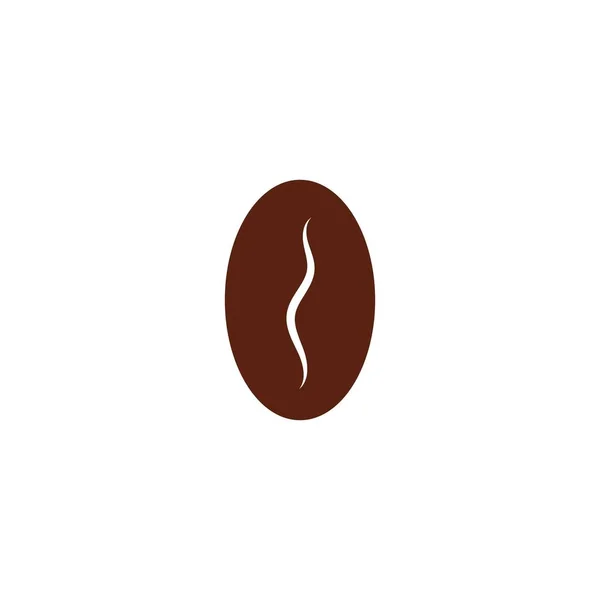 Coffee Bean Icon Vector Illustration Template — Stock Vector