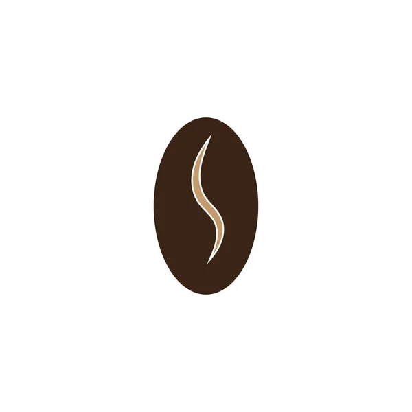 Kaffeebohnen Symbol Vektor Illustration Vorlage — Stockvektor