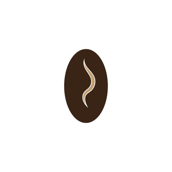 Kaffeebohnen Symbol Vektor Illustration Vorlage — Stockvektor