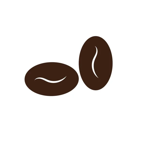 Coffee Bean Icon Vector Illustration Template — Stock Vector