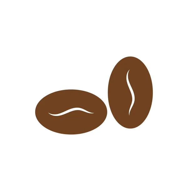 Coffee Bean Icon Vector Illustration Template — Stock Vector