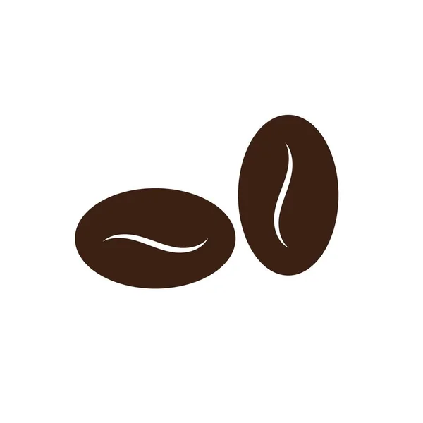 Coffee Bean Icon Vector Illustration Template — Stock Vector