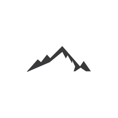 Dağ simgesi Logo Şablonu Vektör illüstrasyon Tasarımı