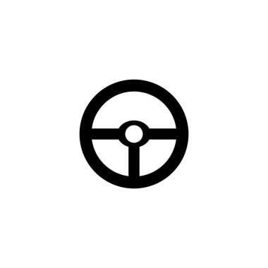 Direksiyon logosu düz tasarım