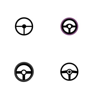 Direksiyon logosu düz tasarım