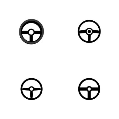 Direksiyon logosu düz tasarım