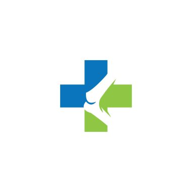 Kemik logo vektör şablonu