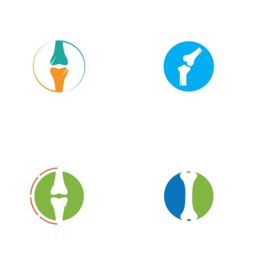 Kemik logo vektör şablonu