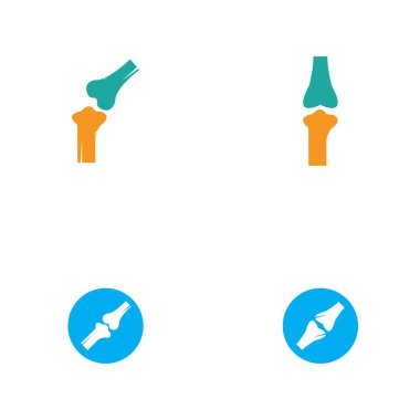 Kemik logo vektör şablonu