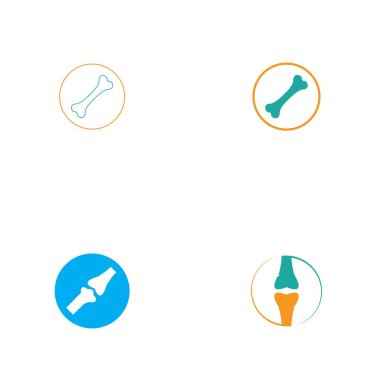 Kemik logo vektör şablonu