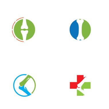 Kemik logo vektör şablonu