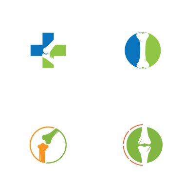 Kemik logo vektör şablonu